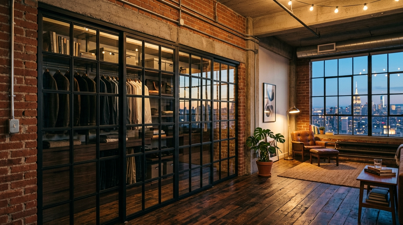 Consider frosted glass for privacy